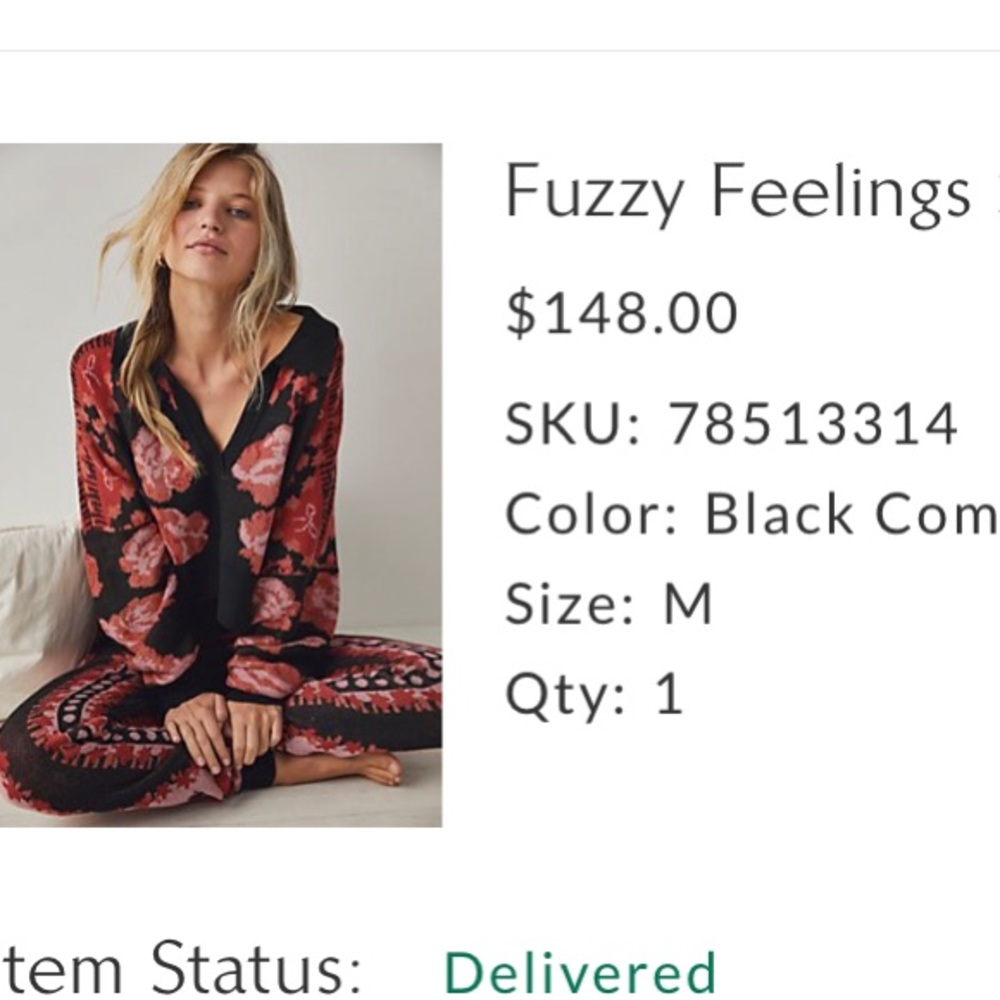 Free people Fuzzy Feelings Set